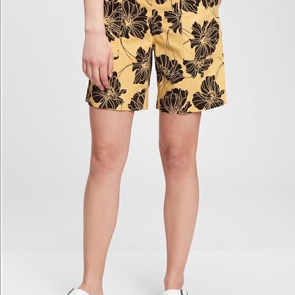 NWT Gap Sky High Pull-On Bermuda Print Shorts - Picture 3 of 7